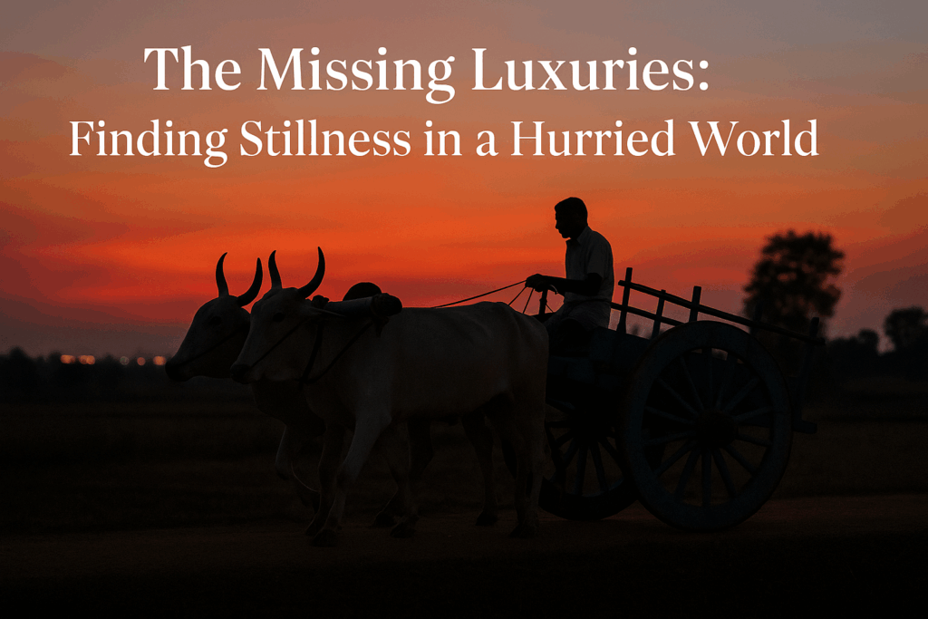 The Missing Luxuries: A Journey to Reclaim Our Simple Selves